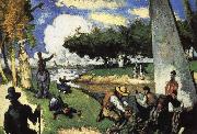 Paul Cezanne fisherman USA oil painting artist